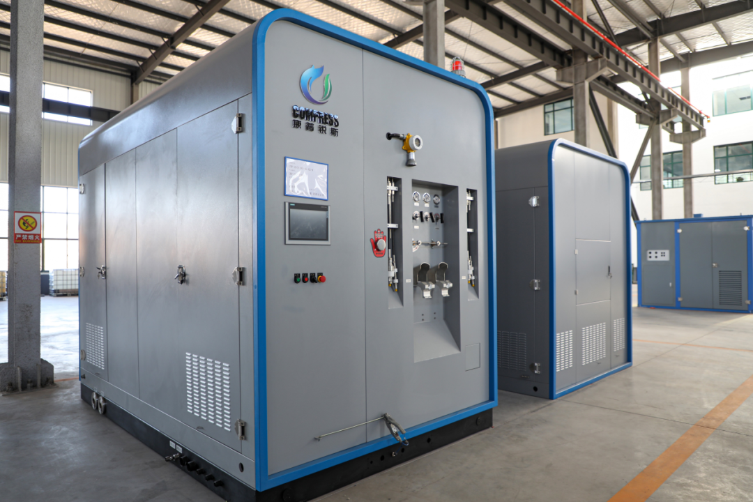 Skid station compressor