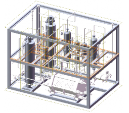 Hydrogen production + purification system device