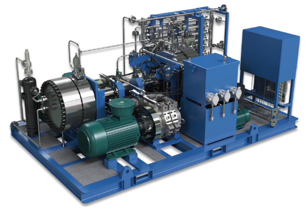 32MPa filled liquid drive diaphragm hydrogen compressor