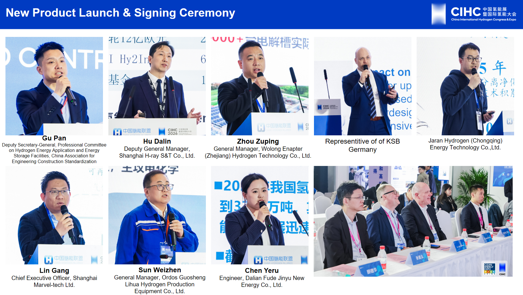 Speakers on the New Product Launch & Signing Ceremony