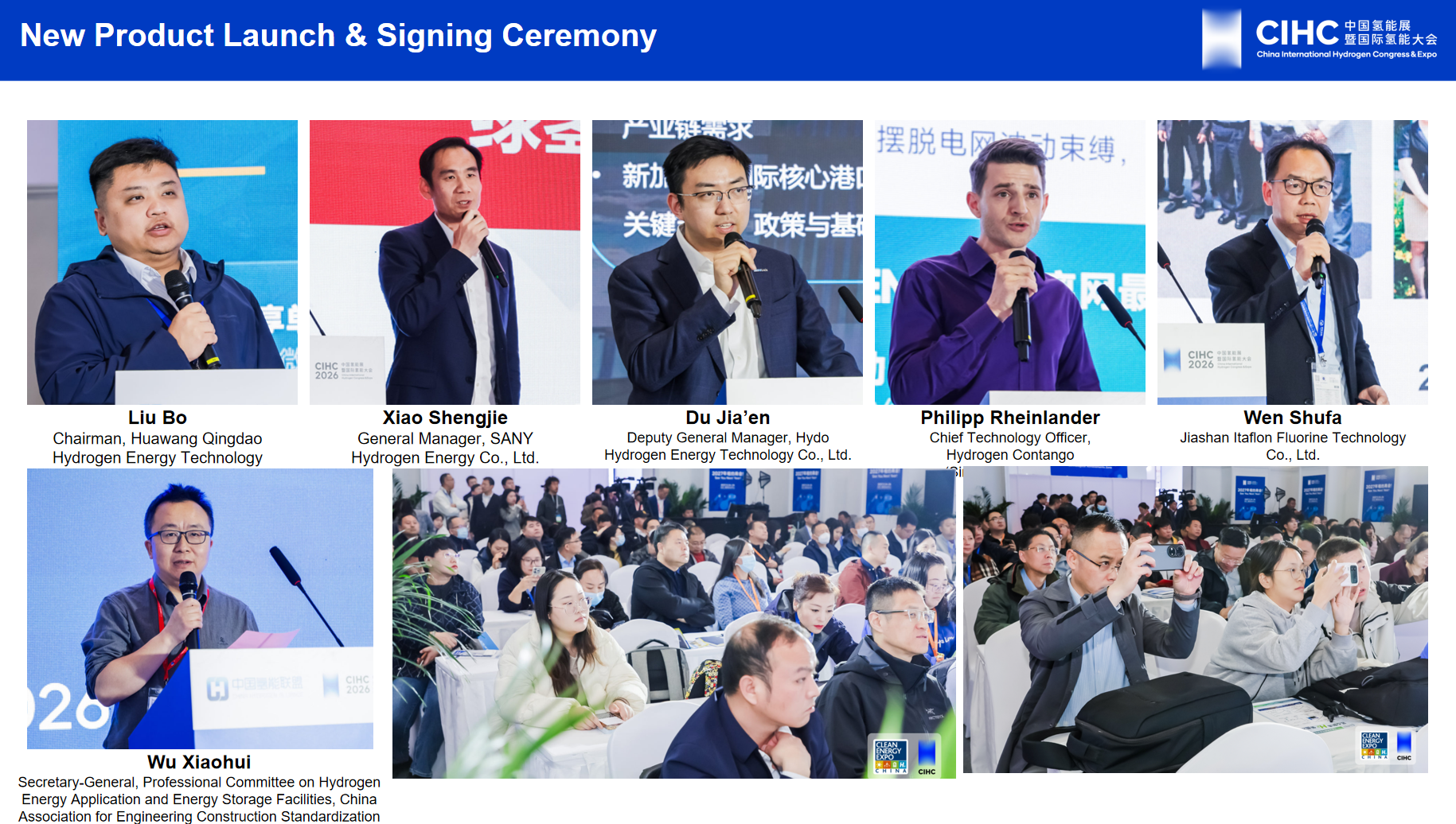 Speakers on the New Product Launch & Signing Ceremony
